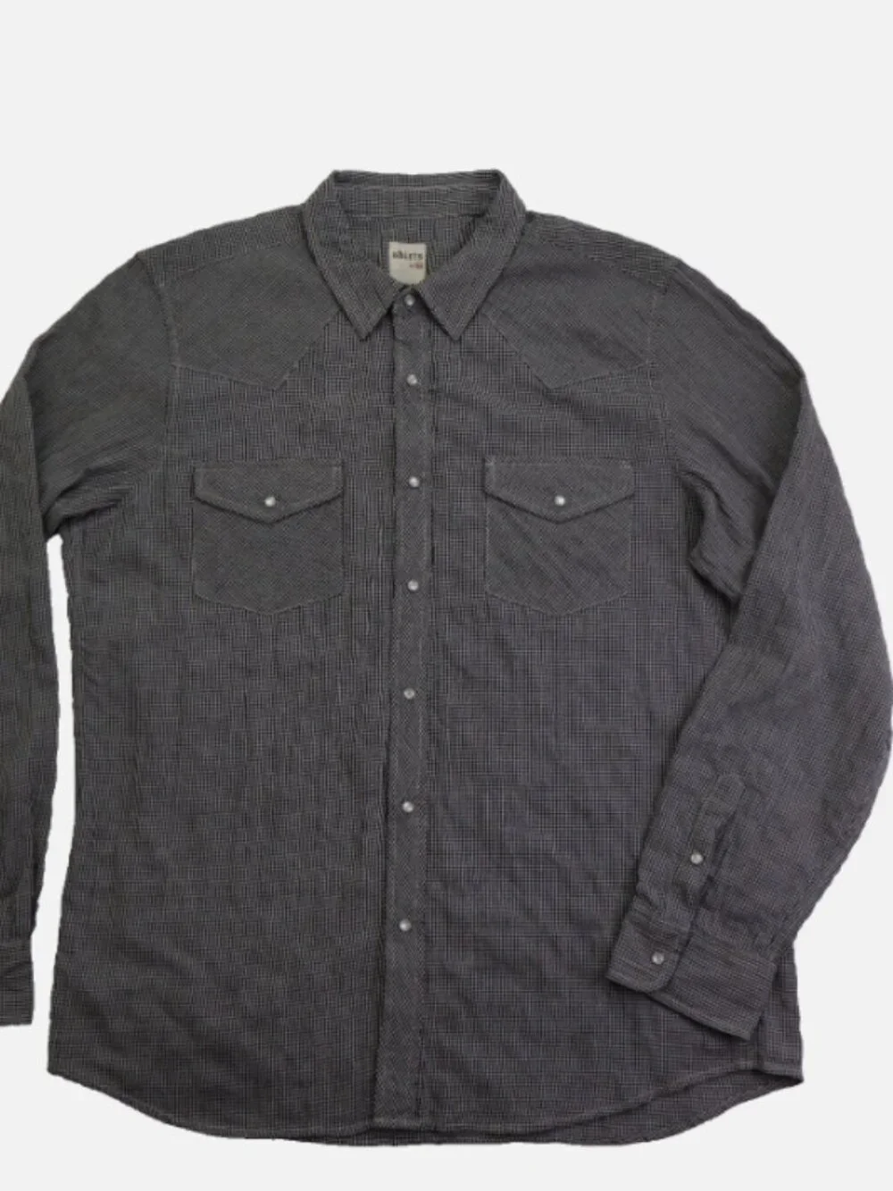 AG Adriano Goldschmied Authentic Wear Men's Shirt XL Long Sleeve Black White New